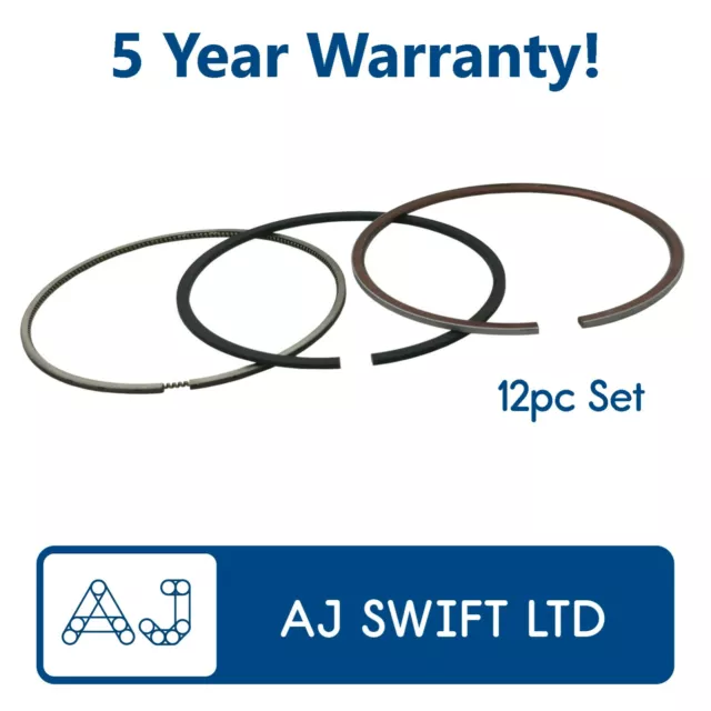 12pc Piston Rings Set STD for FORD TRANSIT MK6 Mk7 MK8 2.2 2.4 Diesel 86mm Bore