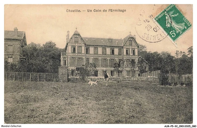 CPA Chaville, L´Ermitage, facade intérieure