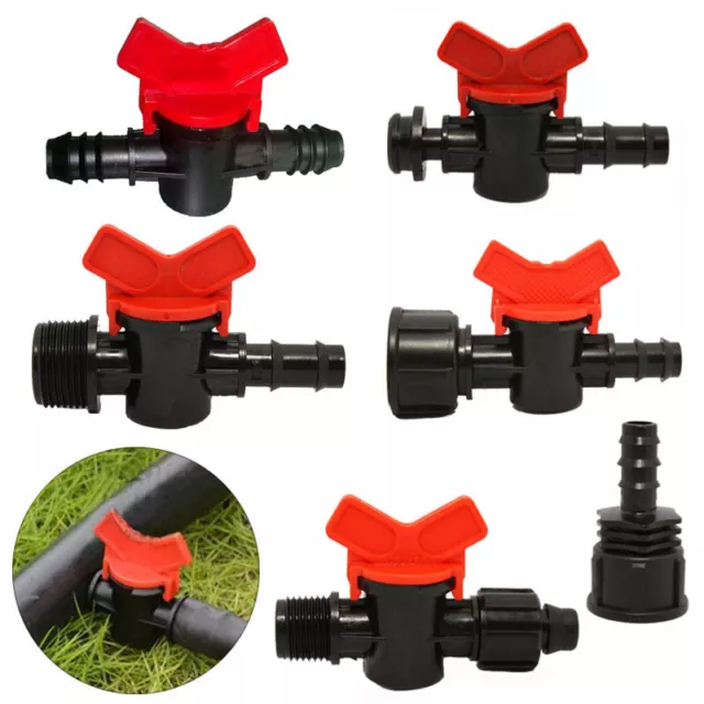 13mm Irrigation Valves Tap Off Take Adaptor Ball Garden Connector Fitting Switch