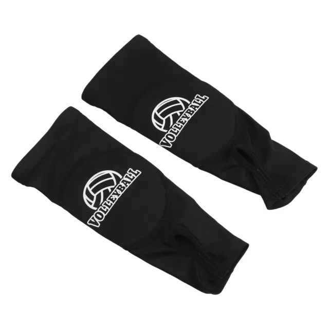 1 Pair Adult Volleyball Arm Sleeves With Protection Pad Thumb Hole Arm Wrist REL