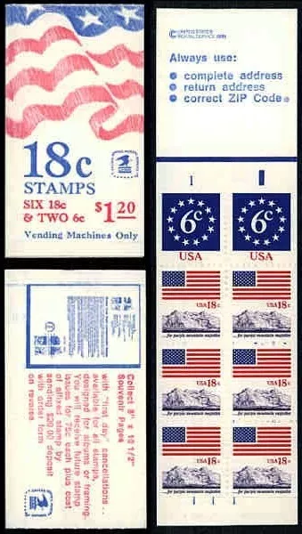 1981 Flag Anthem Sc BK138 BOOKLET Sc 1893a (Sc 1892 & 1893)