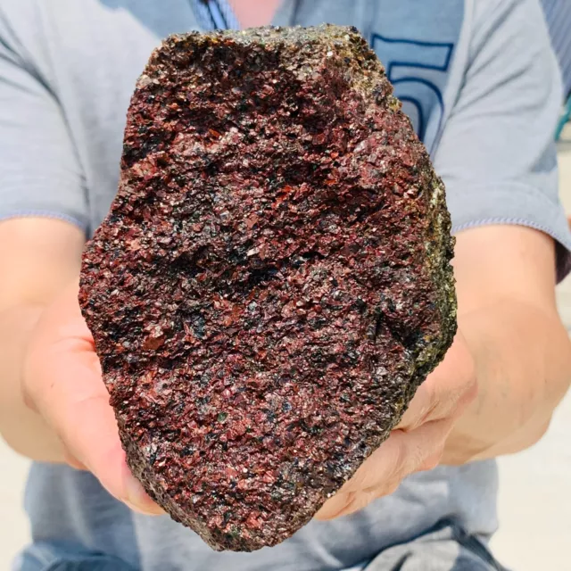 1550g Red Peridot Olivine Basalt Symbiosis Gemstone Healing Mineral Crystals