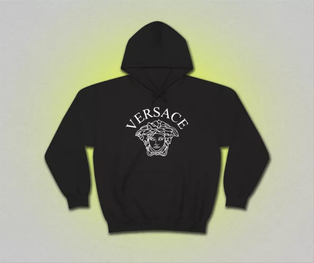 hoodie Mens VERSACE MILANO logo Depan Hoodie USA SIZE S-5XL