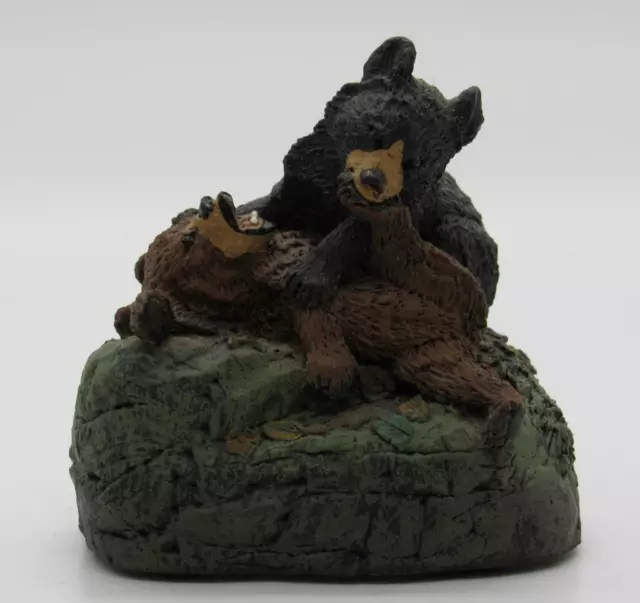 Black Bear SCULPTURE, BRONZE MENAGERIE Animal Figurine Hamilton Mint