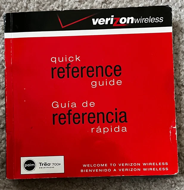 VERIZON WIRELESS QUICK Reference Guide User Guide for Treo 700p ...