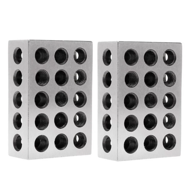 1-2-3 Blocks 23 Holes 123 Jig Suitable for Milling Machine 2 Pcs