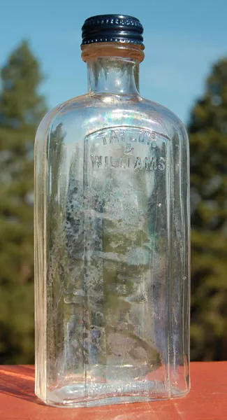 TAYLOR & WILLIAMS small WHISKEY flask LOUISVILLE KENTUCKY Yellowstone Falls 2