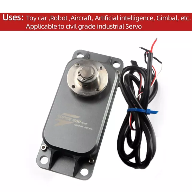 400kg/200kg High Torque Metal Brushed Servo Steering Gear for 12v-24v Robot UAV