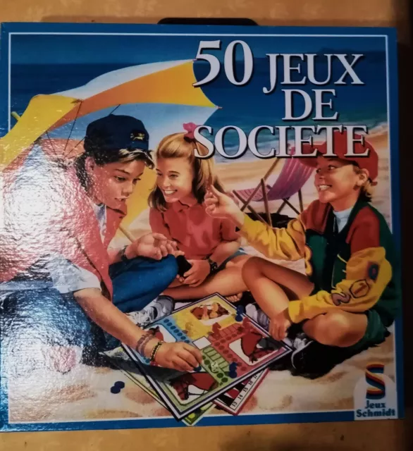 Mallette de jeux – enfant – 50 Jeux de société coffret multi-jeux