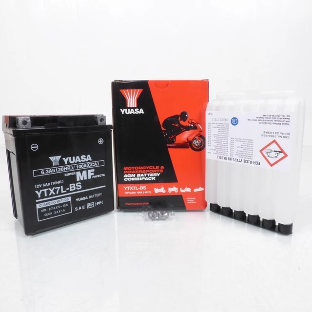 Batterie Yuasa pour Moto Honda 125 CB F GLR 2015 à 2019 Neuf