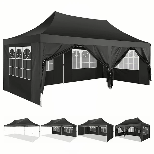 Faltpavillon 3x6m Pavillon Wasserdicht Partyzelt Gartenzelt Faltbarzelt Pavillon