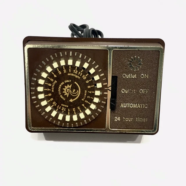 Vintage Lamp Light 24-hr Programmable Time Kmart Model 5107