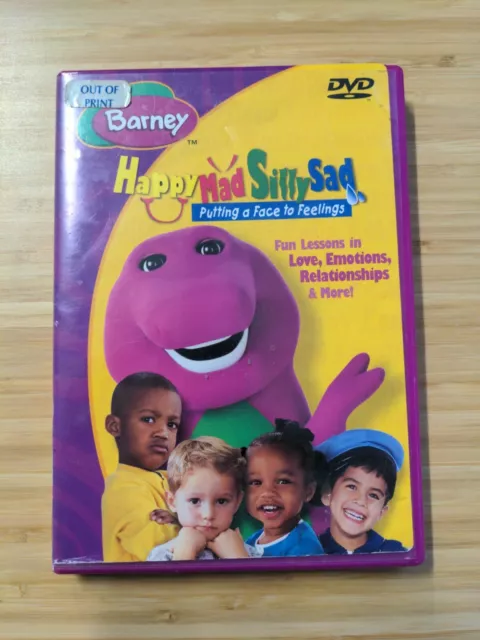 Barney Happy Mad Silly Sad Dvd 2003 W Special Features £079