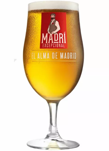 Full Case Of 24 x Madri Pint 20oz Spanish Beer Glasses Brand New Genuine