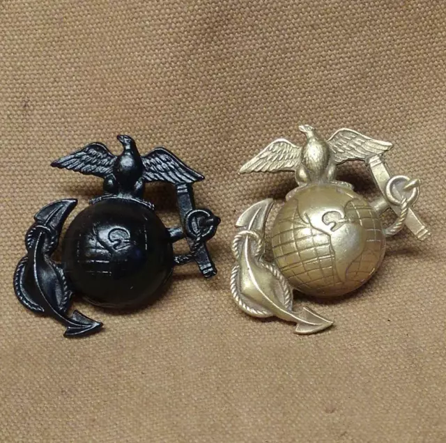 WWI Reproduction USMC Eagle, Globe and Anchor Hat Insignia Variation # 3