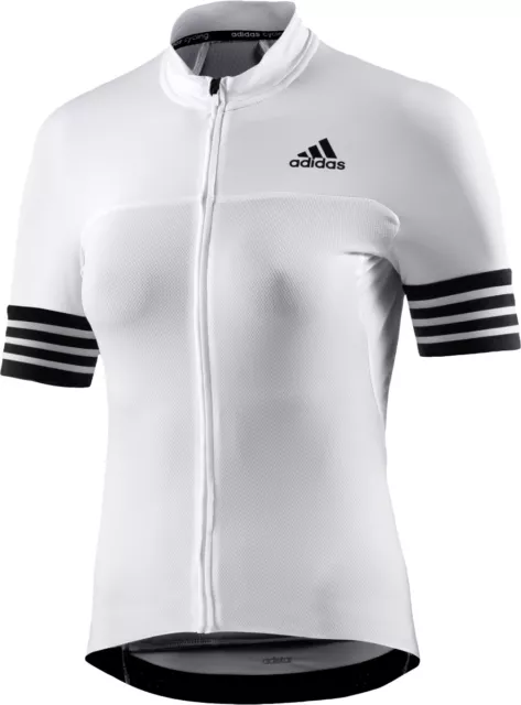 Adidas Ladies Cycling Jersey Adistar Ss Jsyw Blanc Respirant Entretenir Facile