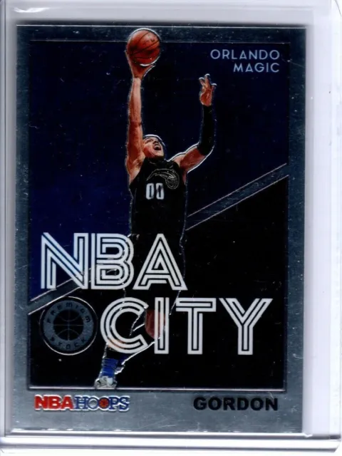 Panini NBA Hoops Premium Stock 19-20 # 21 Aaron Gordon NBA City Insert Card