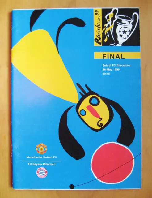 1999 Champions League Final BAYERN MUNICH v MANCHESTER UNITED Exc Cond Programme