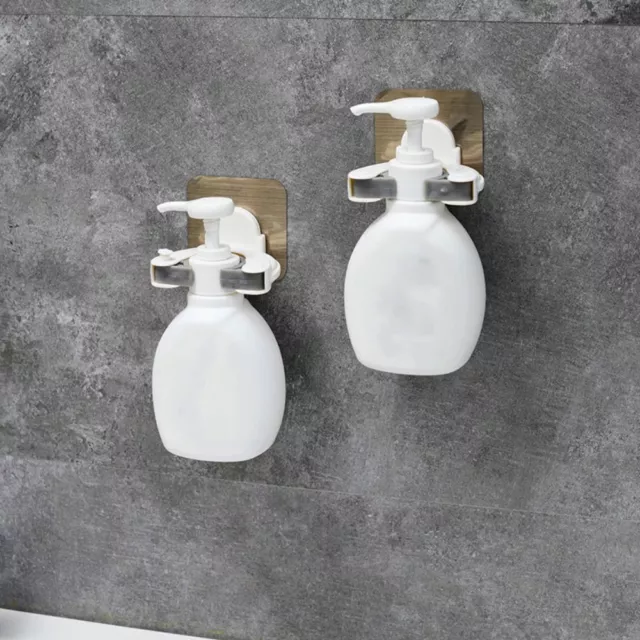 Botellas de gel de ducha sin punzón estante autoadhesivo jabón líquido estante cocina