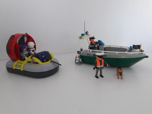 Playmobil – Bateau De La Douane Et Hydroglisseur