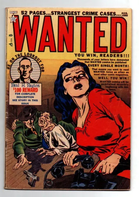 Wanted #28 - Golden Age Crime Thriller - Orbit-Wanted - 1950 - VG/FN