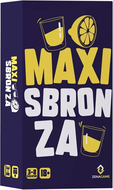 ZENAGAME MAXI SBRONZA, Il Gioco Alcolico con Carte per Bere Italiano EUR  24,99 - PicClick IT