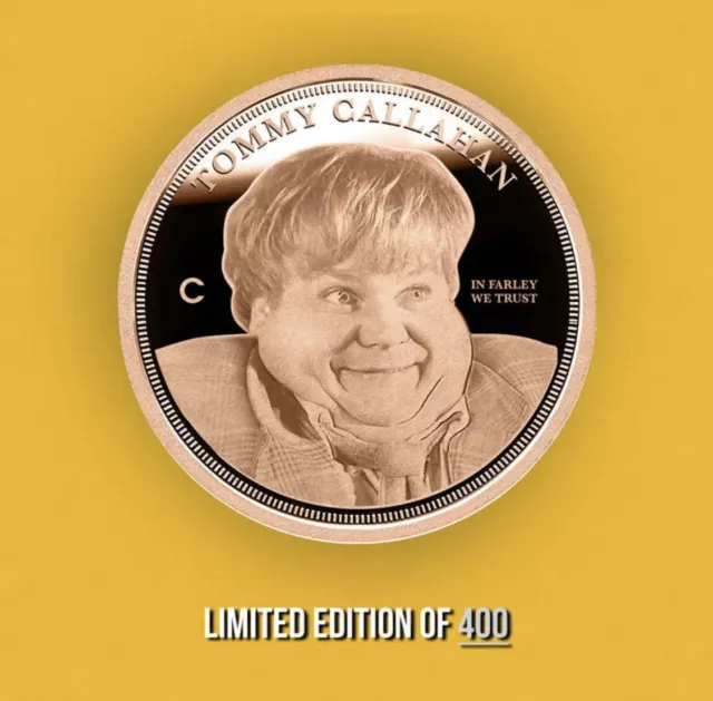 The CHIVE | Chris Farley, “Fat Guy Little Coat” Solid Copper 1oz Coin | SOLD OUT 3