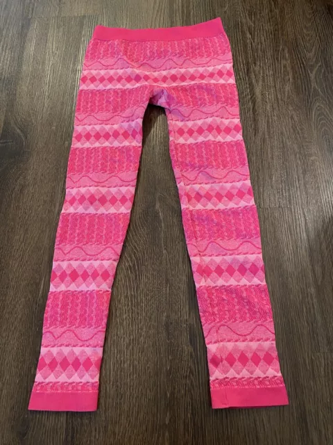 Girls Hot Pink Leggings Size 14/16 By Faded Glory #6