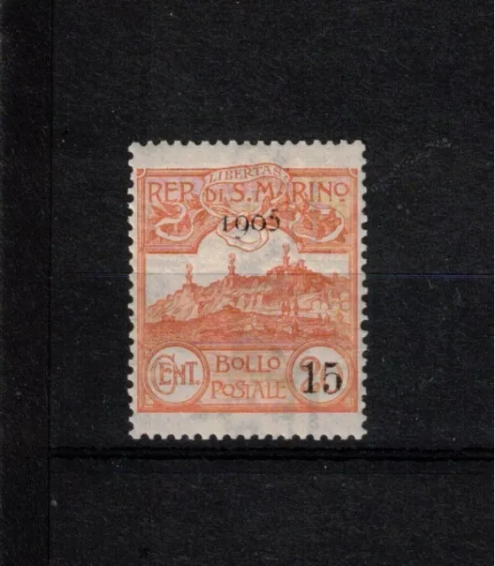 s47816 SAN MARINO 1905 Figure 15 by 20c Orange 1v