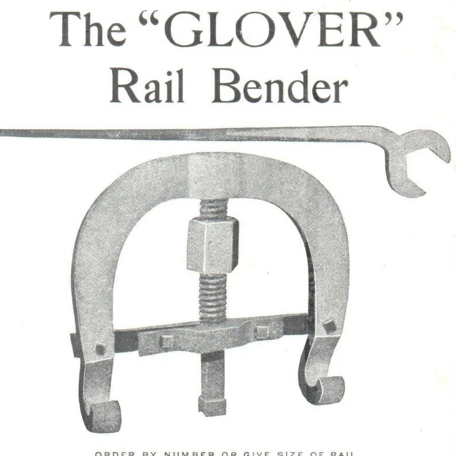 C.1920 GLOVER MACHINE Works Railroad Rail Bender Flyer Handbill Ad Marietta GA £35.75 PicClick UK