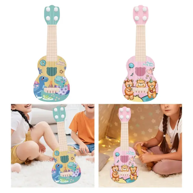 Giocattolo per chitarra ukulele per bambini 4 corde regolabili classica per