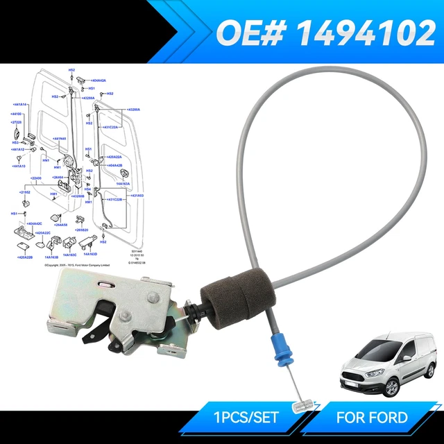 Rear Left Door Handle+Upper & Lower Lock Latch Cab... – Vicedeal