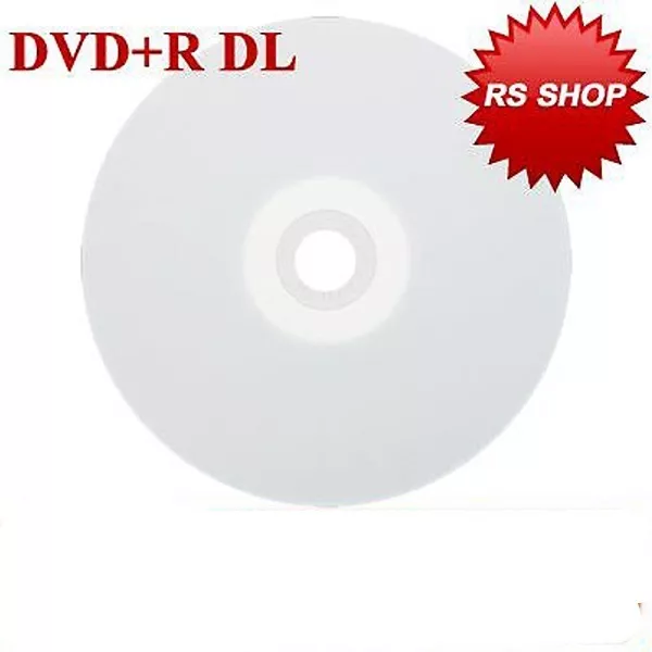 10 Full Face Printable Dual Layer DVD+R DL Blank Discs