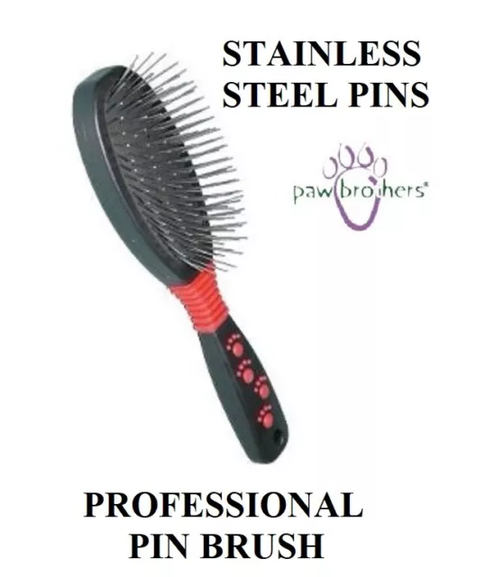 Paw Professional Groomer SMALL PIN BRUSH-Stainless Steel PET Grooming DOG CAT