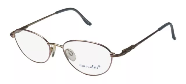 New Marcolin 7210 Glasses 266 52-17-135 Full-Rim Pink Metal Unisex Vintage