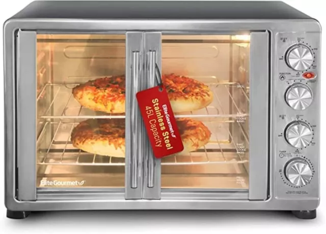 ETO-4510M French Door 47.5Qt, 18-Slice Convection Oven 4-Control Knobs US