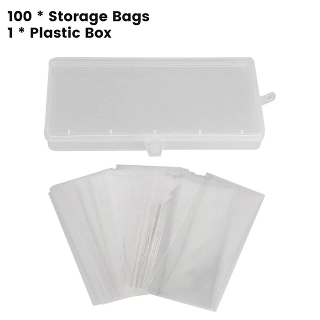 100 Pc Paper Money/Album/Banknote Case Storage Bag Collection Box Display Holder