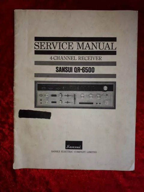 SANSUI QR-6500 4-Channel Receiver Service-Manual/Diagram/Troubleshooting Chart