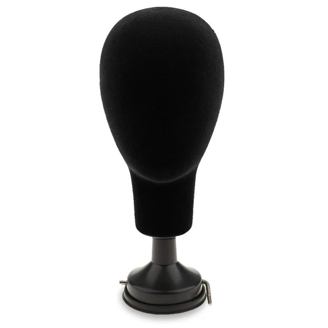37cm Styrofoam Mannequin Head Model for Wigs Hat Display Stand Holder With Base