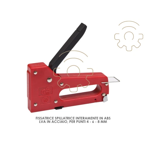 Agrafeuse En ABS Levier Acier Points 4 6 8 MM
