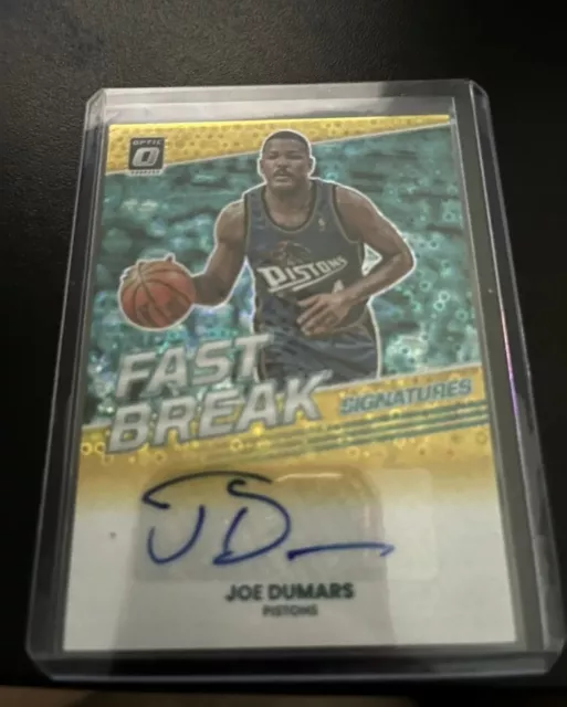 2022-23 Donruss Optic - Joe Dumars - Fast Break Signatures Gold Auto Pistons /10