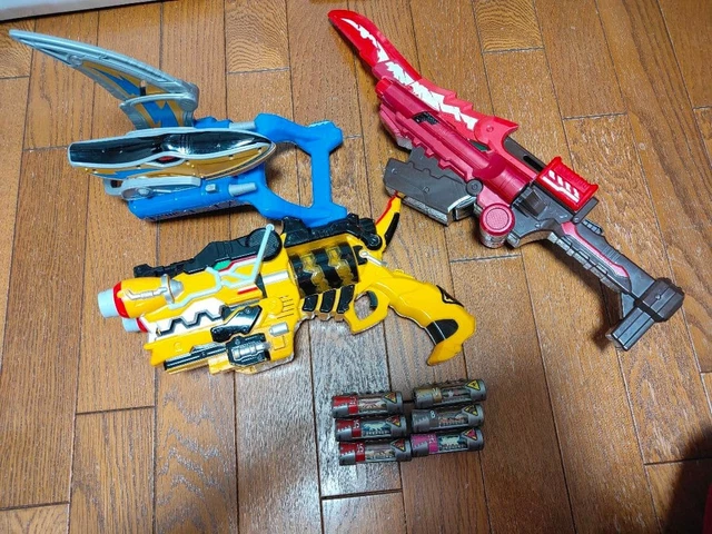 Power Ranger Weapons POWER RANGERS DINO Charge Kyoryuger DX Morpher Weapon 3p Zyudenchi set ...