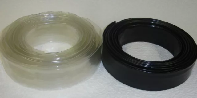 1-1/2" ID 2:1 Heat Shrink PVC - HS-105 - 4ft, 10ft, 25ft, Clear, Black