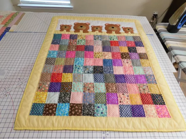 Handmade Baby Bear Quilt