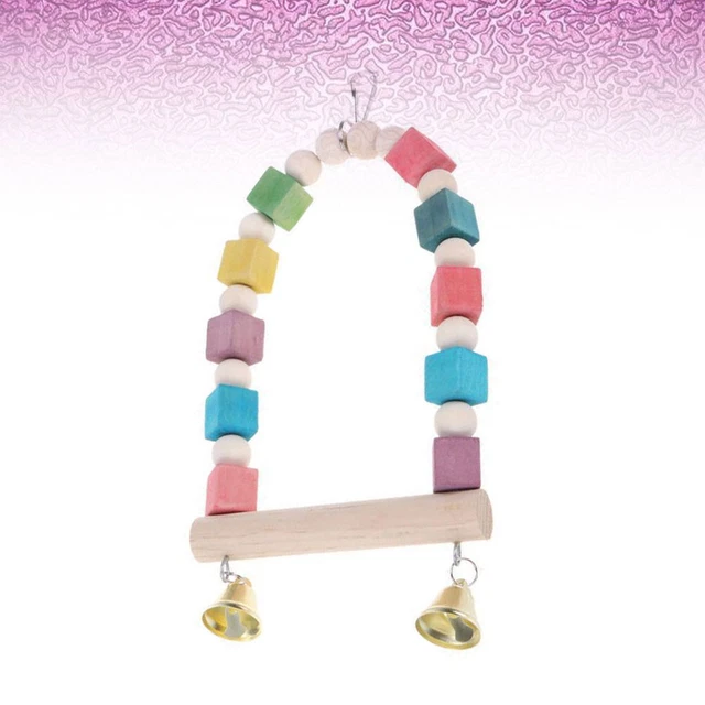 Bird Chewing Toys Wooden Pendant Swing Chew Toy Cockatiel Toys Fashion