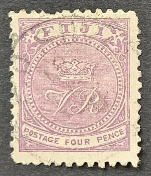 STAMPS FIJI 1896 P11 x 11 USED - #2361r