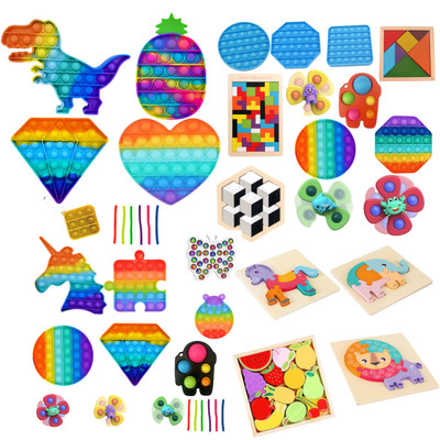 TNGXXWL Fidget Toys Pack 1 Fidget Toys Pack Pas Cher 35 Pièces Jouet Anti Stress Pack Fidget Toy Soulager Le Stress Cadeau pour Les Enfants Adultes 