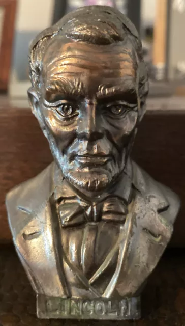 Bronze COLOR ABRAHAM LINCOLN BUST Sculpture Statue