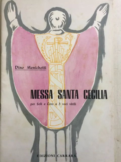 Musica_Spartito Musicale_Menichetti_Messa Santa Cecilia_Artista Bartoli_Arte_Mag