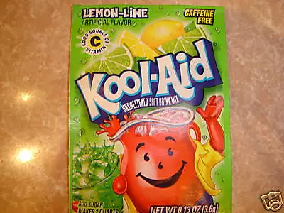 200 Kool Aid Drink Mix  LEMON LIME summer Combined Shipping under guidelines NEW